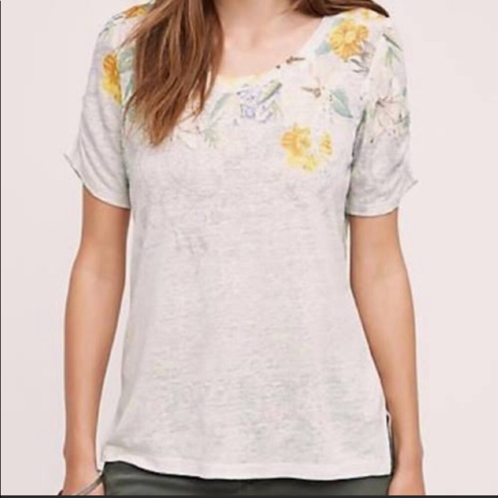 Meadow rue anthropologie floral top